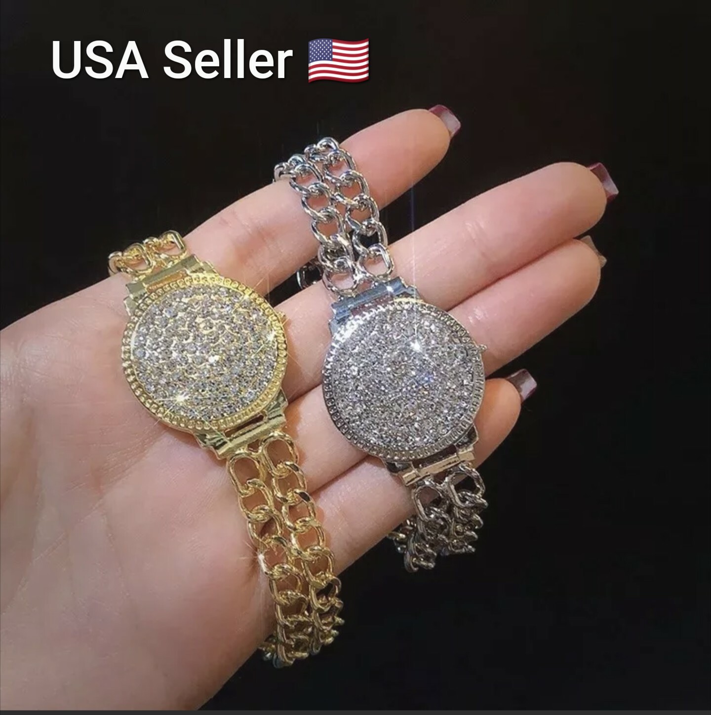 New Fashion Luxury Classic Punk Chain Bracelets Women Gold Silver Color Charm