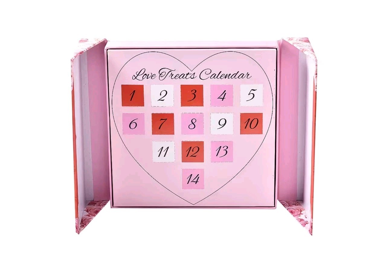 Womens / Girls Love Treats 14 Days Countdown Surprise Jewelry Calendar