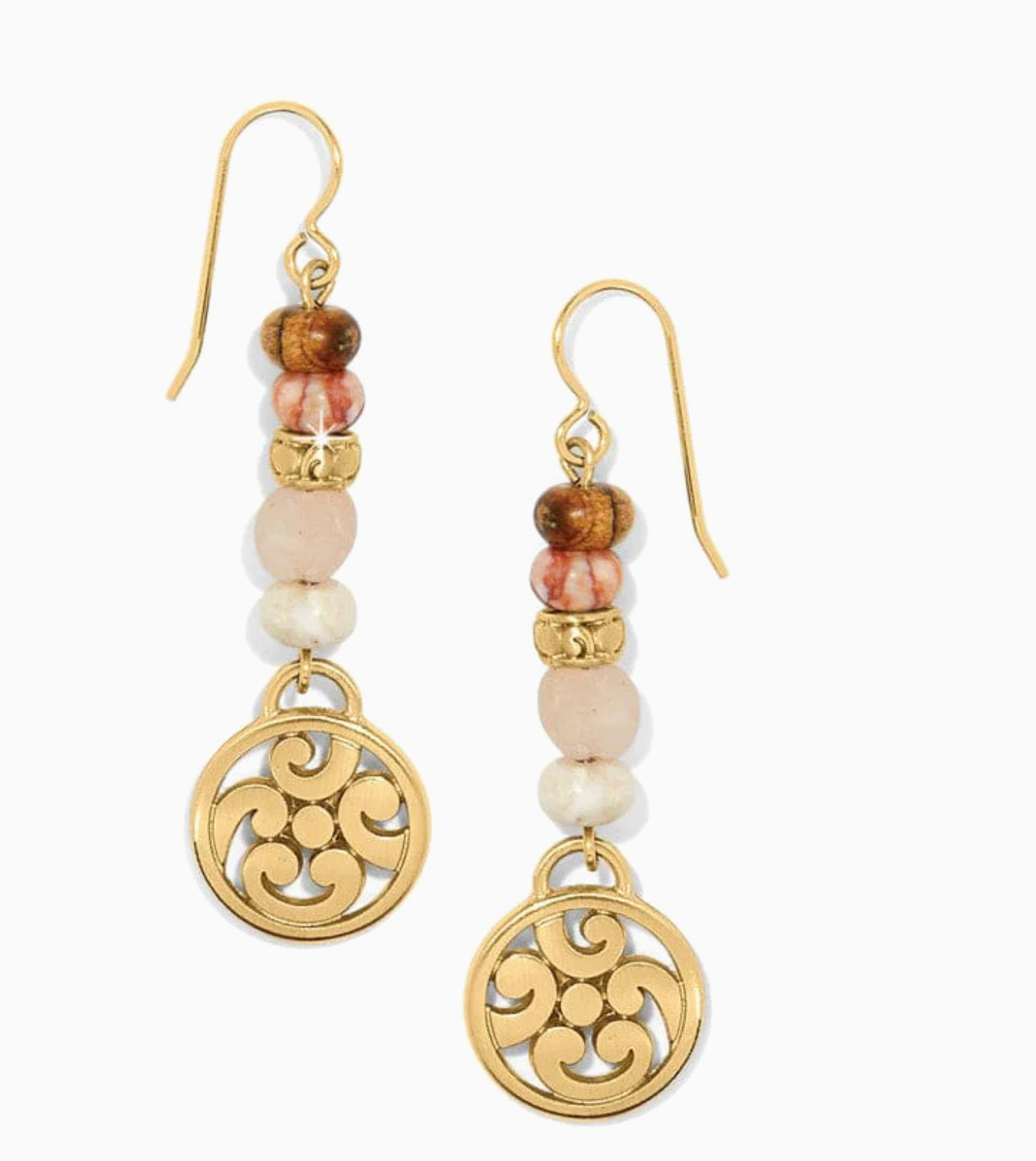 Brighton Contempo Playa Rosa French Wire Earrings Style JA9985 MSRP: $78 NWT