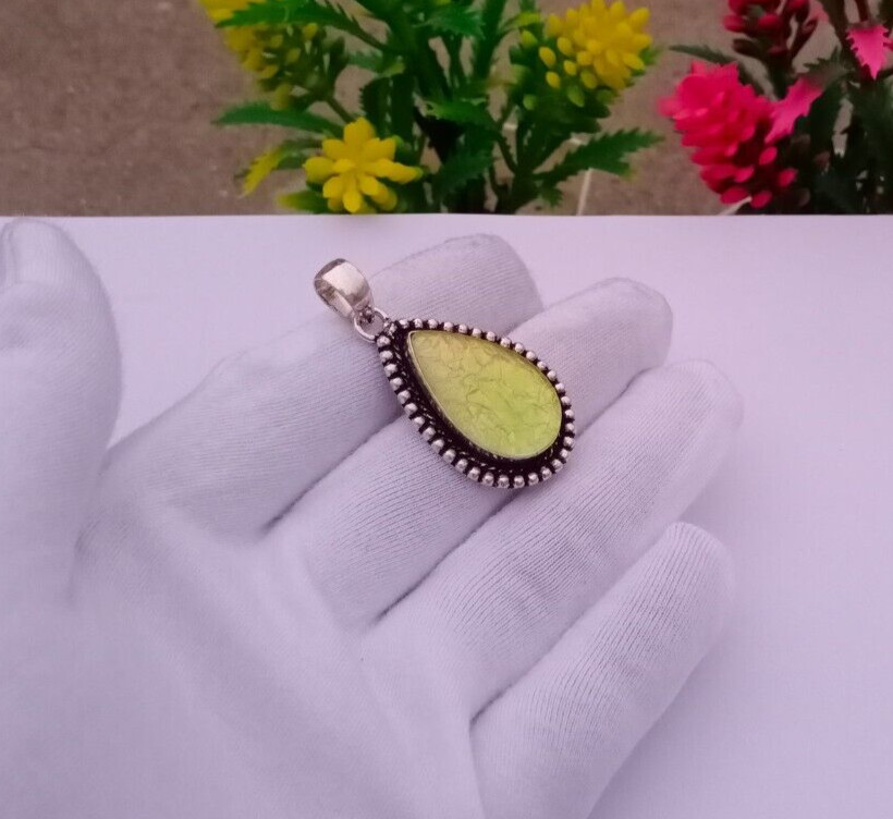 Beautiful Opal Pendant, silver plated pendant Dainty pendant | Pendant Jewelry