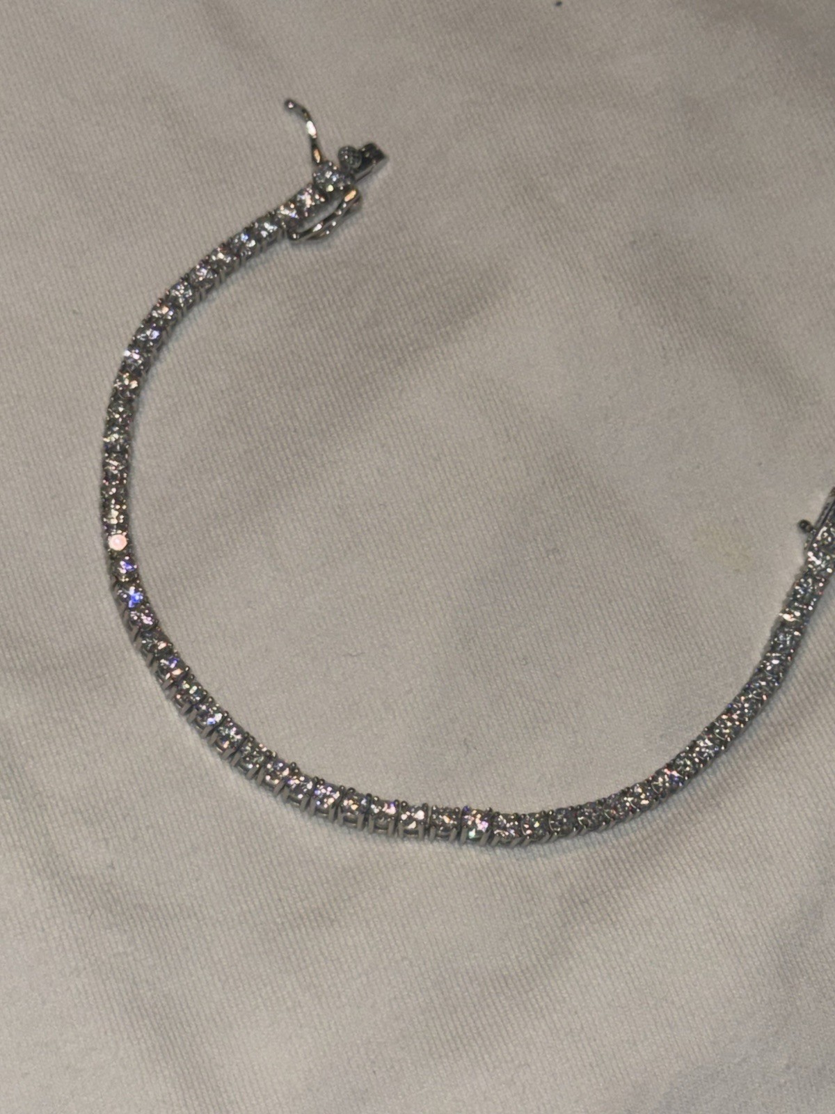 925 sterling silver VSS Moissanite 3mm 7in watch video on Instagram XDevestated