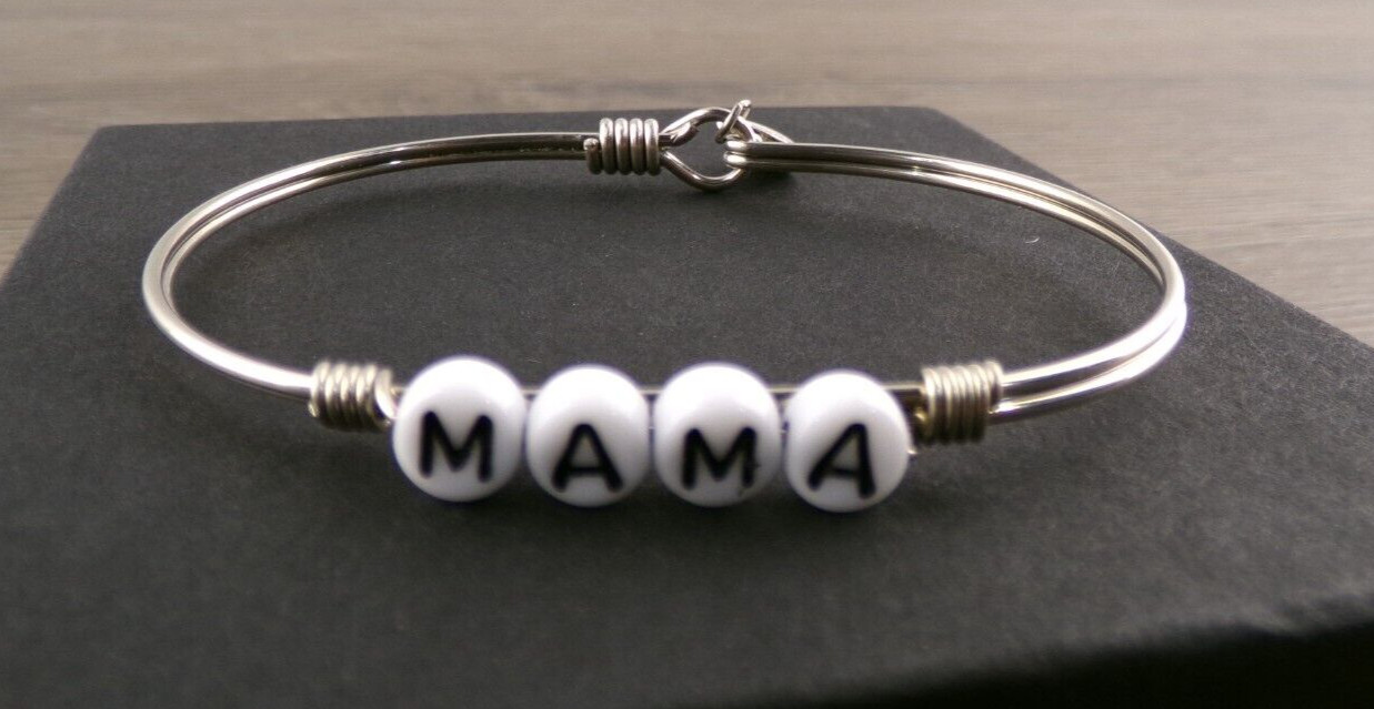 Luca + Danni MAMA Letter Bead Bangle/Bracelet, Size: Regular, New L2