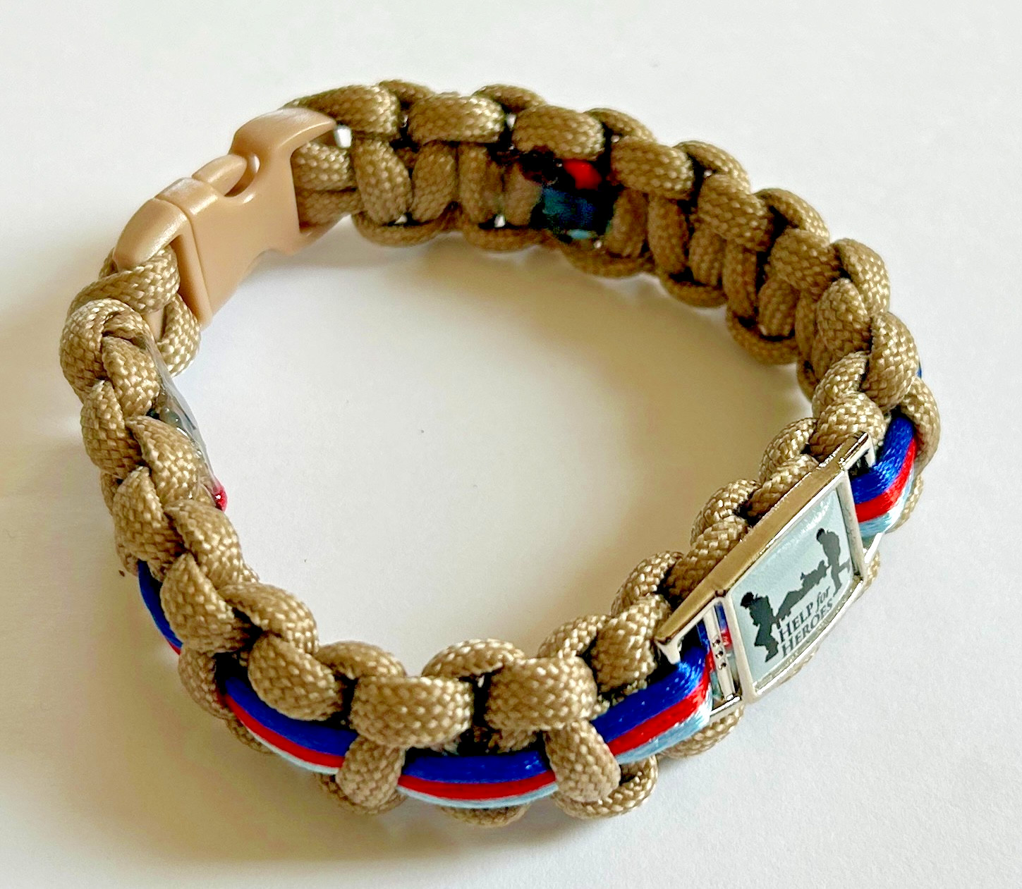NEW! MILATARY COLOURS : Help For Heroes/Stretcher Bracelet (3 Sizes/7 Colours)