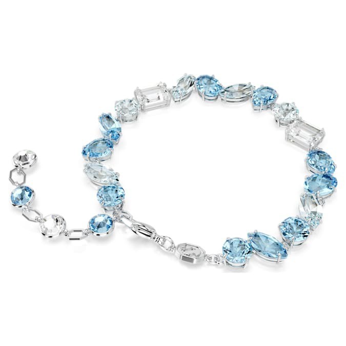 Swarovski Gema Bracelet Mixed-cut, glittering and dazzling, rhodium-plated