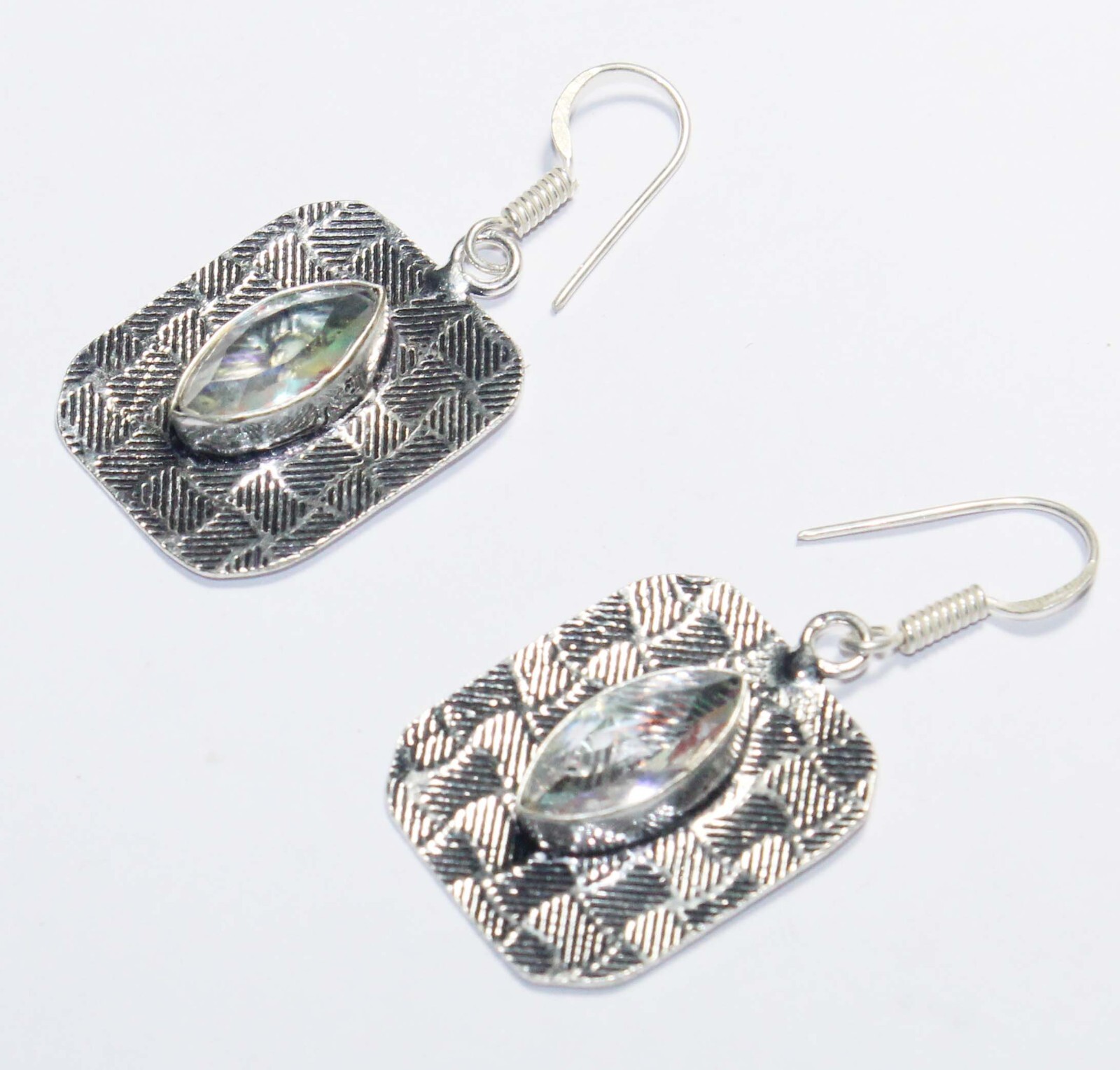 Mystic Topaz Marquise Shape Gemstone Handmade Earring Jewelry Earring Size 1.5