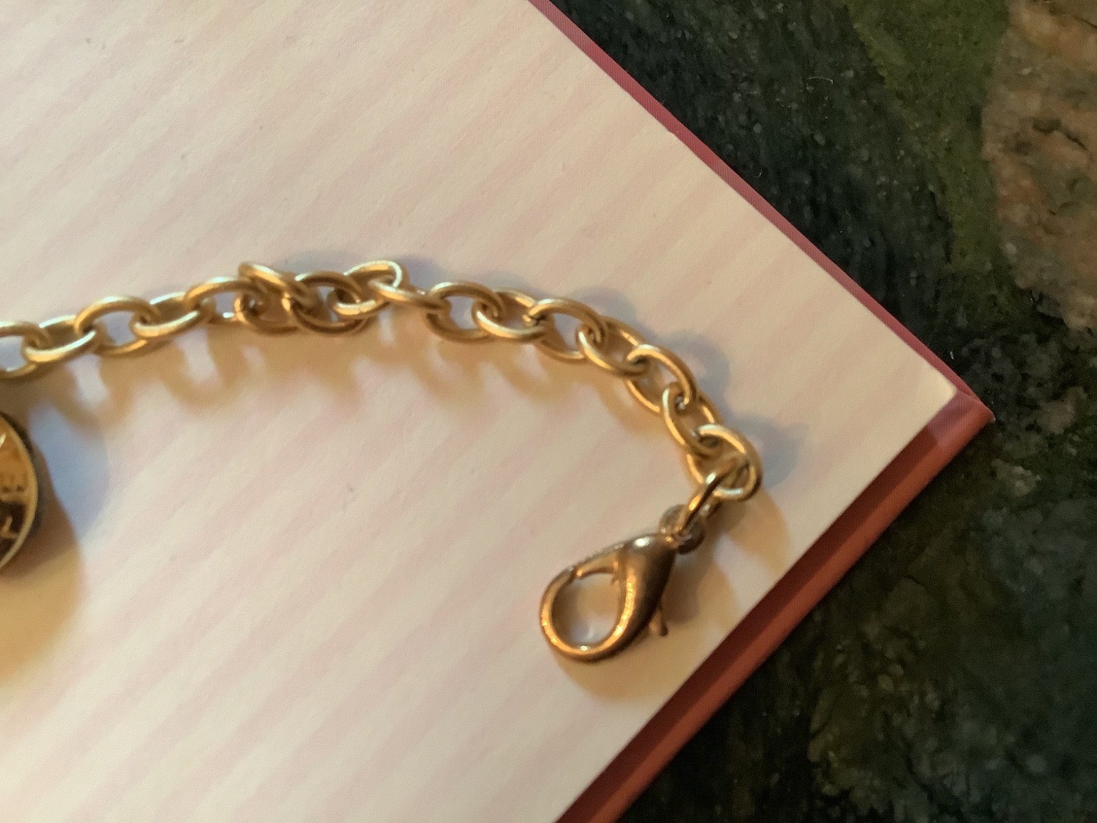 Bracelet with upcycled authentic Fendi Charm. SEE DESCRIPTION. Approx. 7.5″