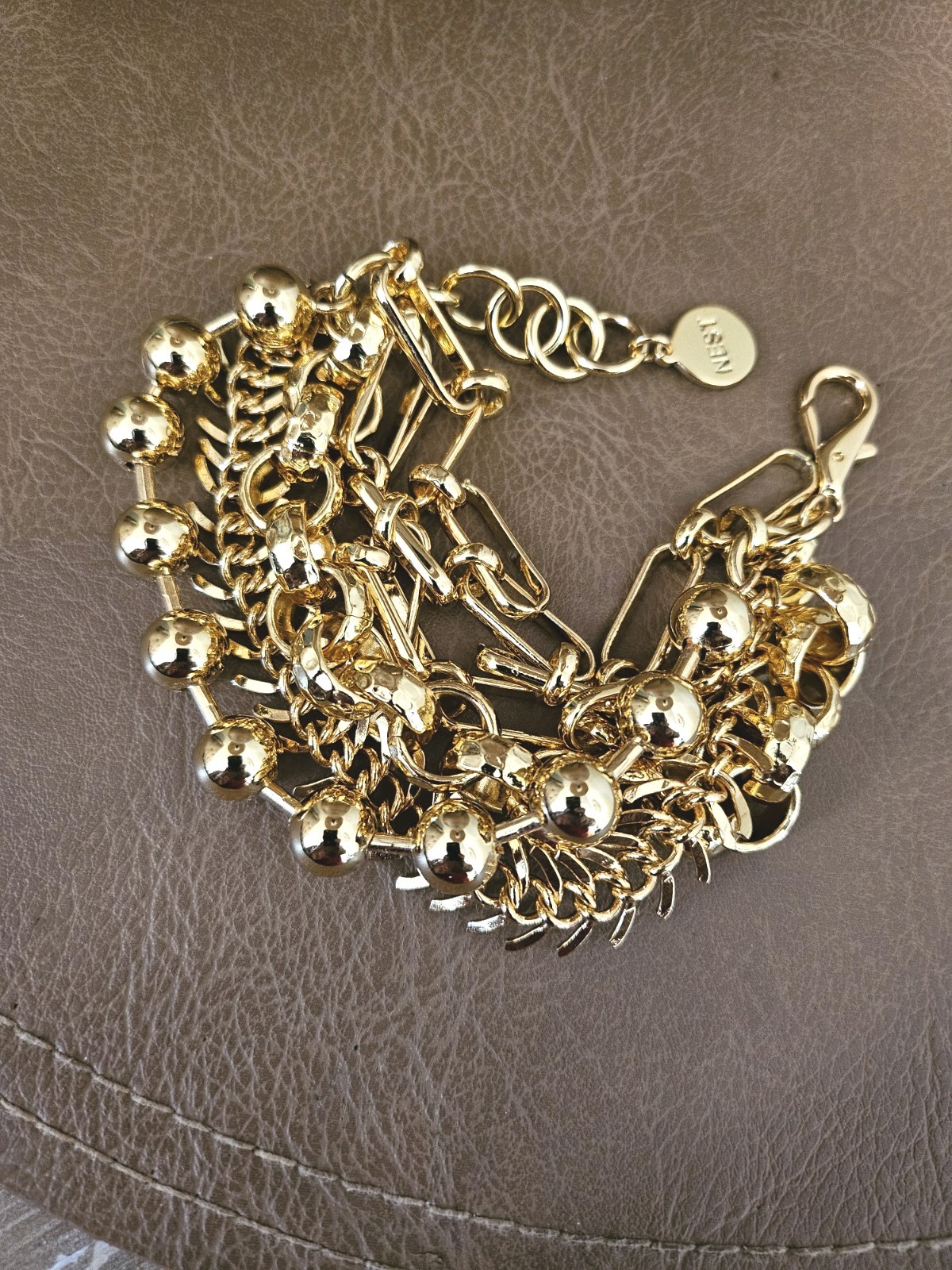 Beautiful! 22k Gold plated Nest multi chain Bracelet | Neiman Marcus (orig $195)