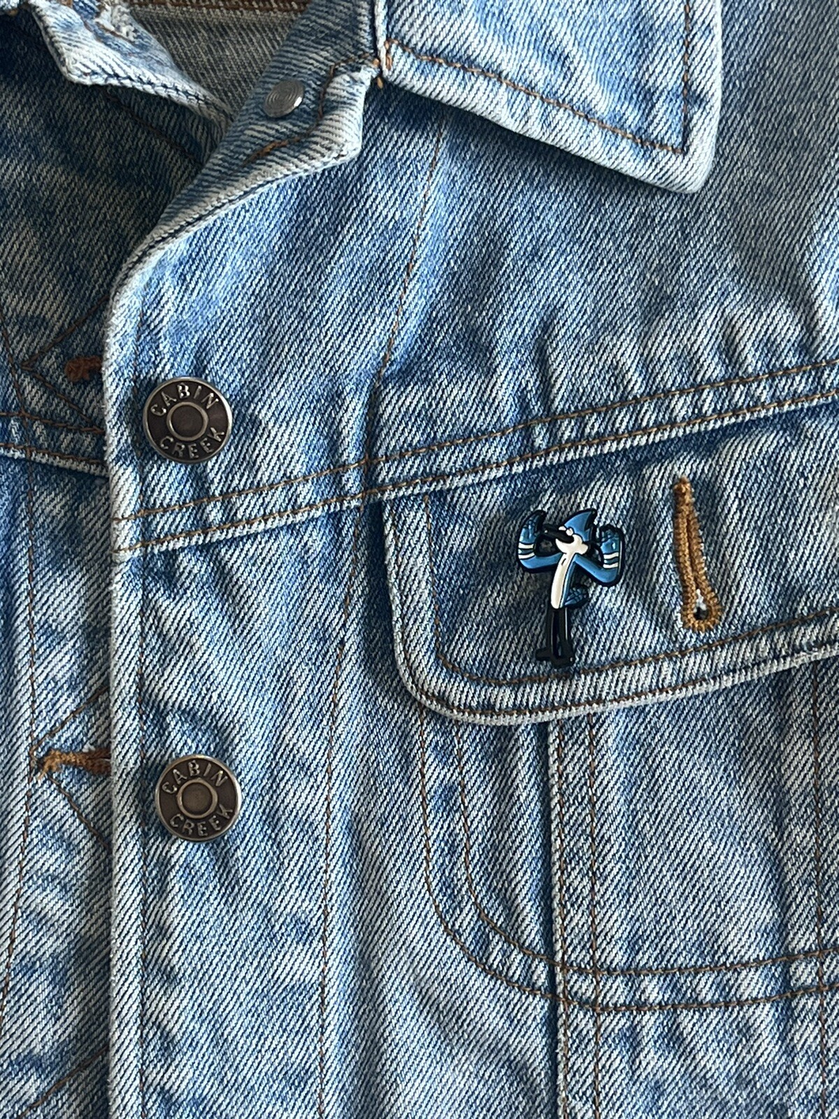 Mordecai Blue Jay From Regular Show Enamel Pin – Excellent Condition