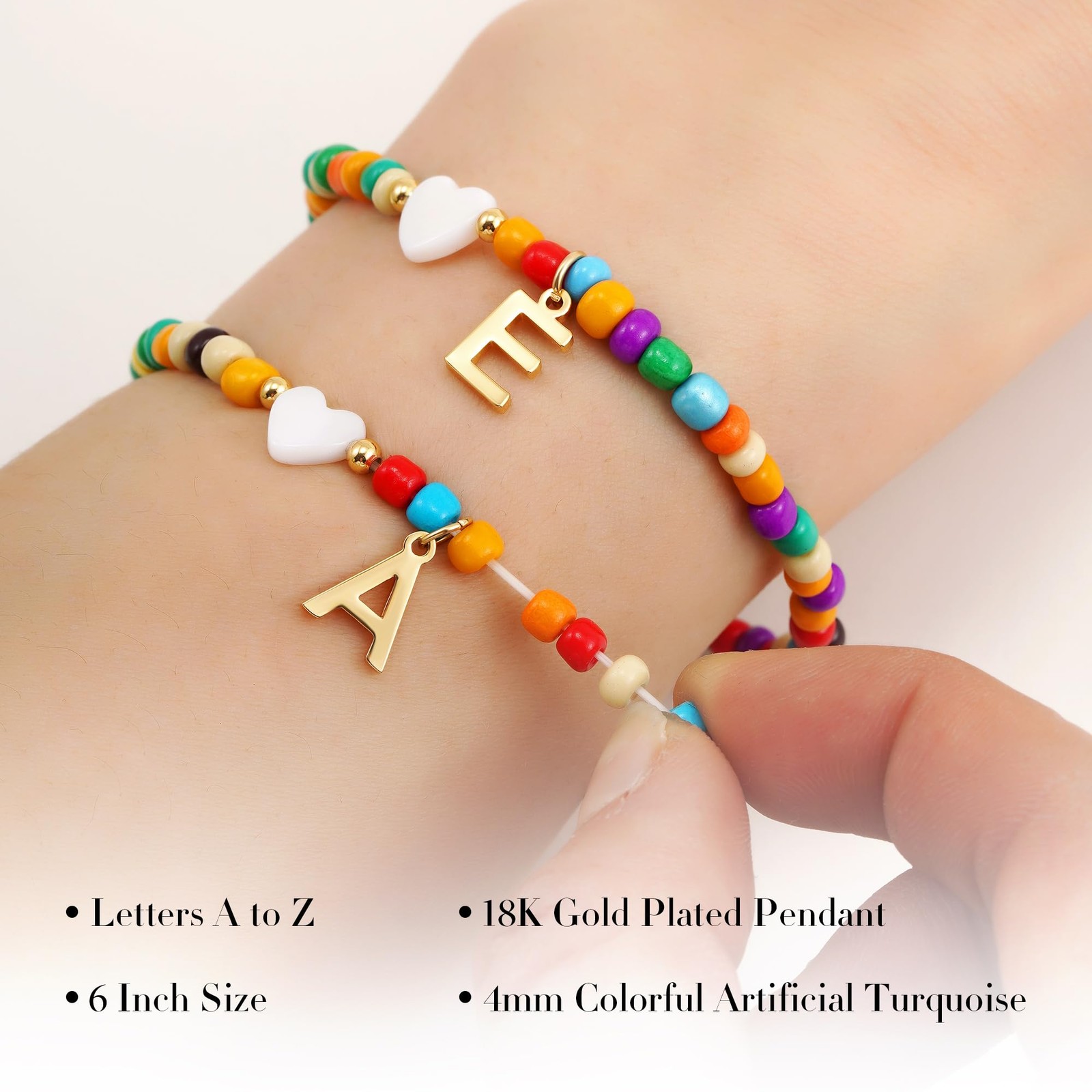 5 6 7 8 9 10 Year Old Girl Christmas Gifts – Initial E Bracelets for 6 7 8 9 …