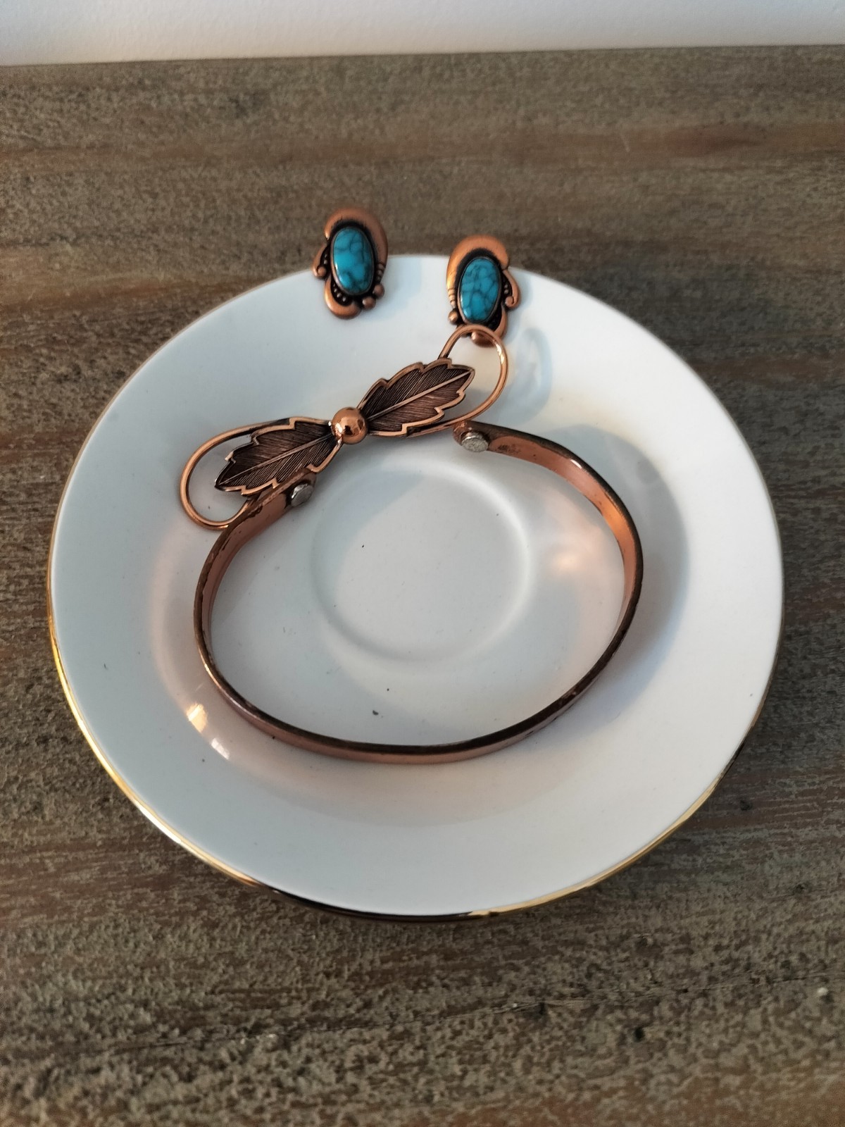 Pure Copper Pure Wrapped Designer Handmade Jewelry Bracelet Earring And Broch