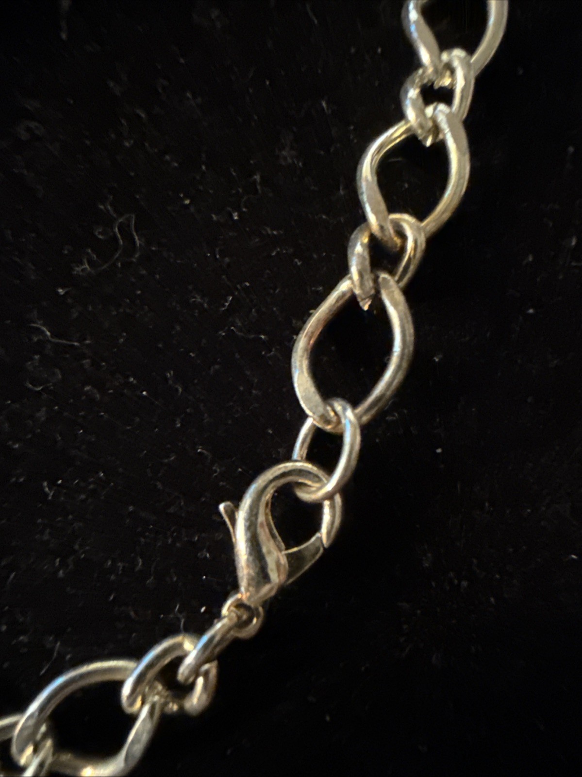 Silver-Tone Metal 18” Cable Chain Necklace Lobster Clasp M1