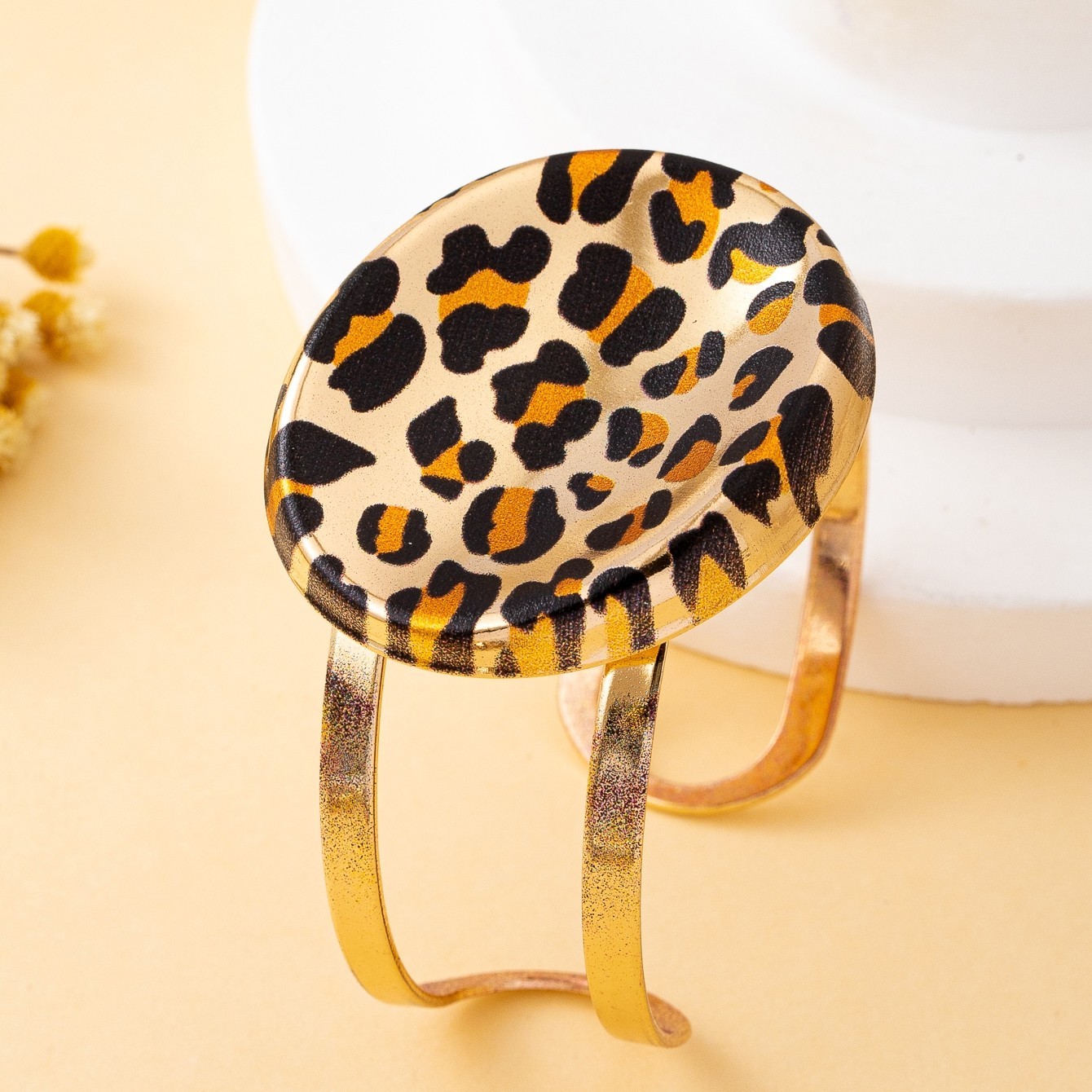 Women’s Geometric Leopard Print Bracelet Fashion Jewelry for Daily Wear