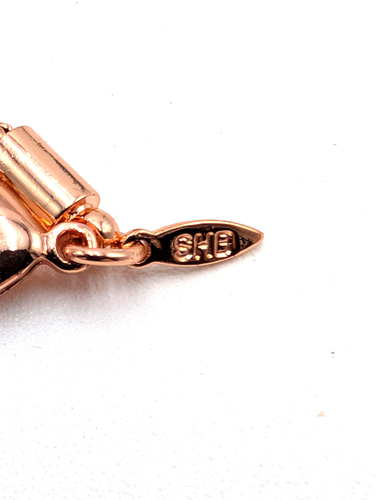 Avon Rose Gold Tone Heart Solid Perfume Locket Necklace with Bracelet & earrings