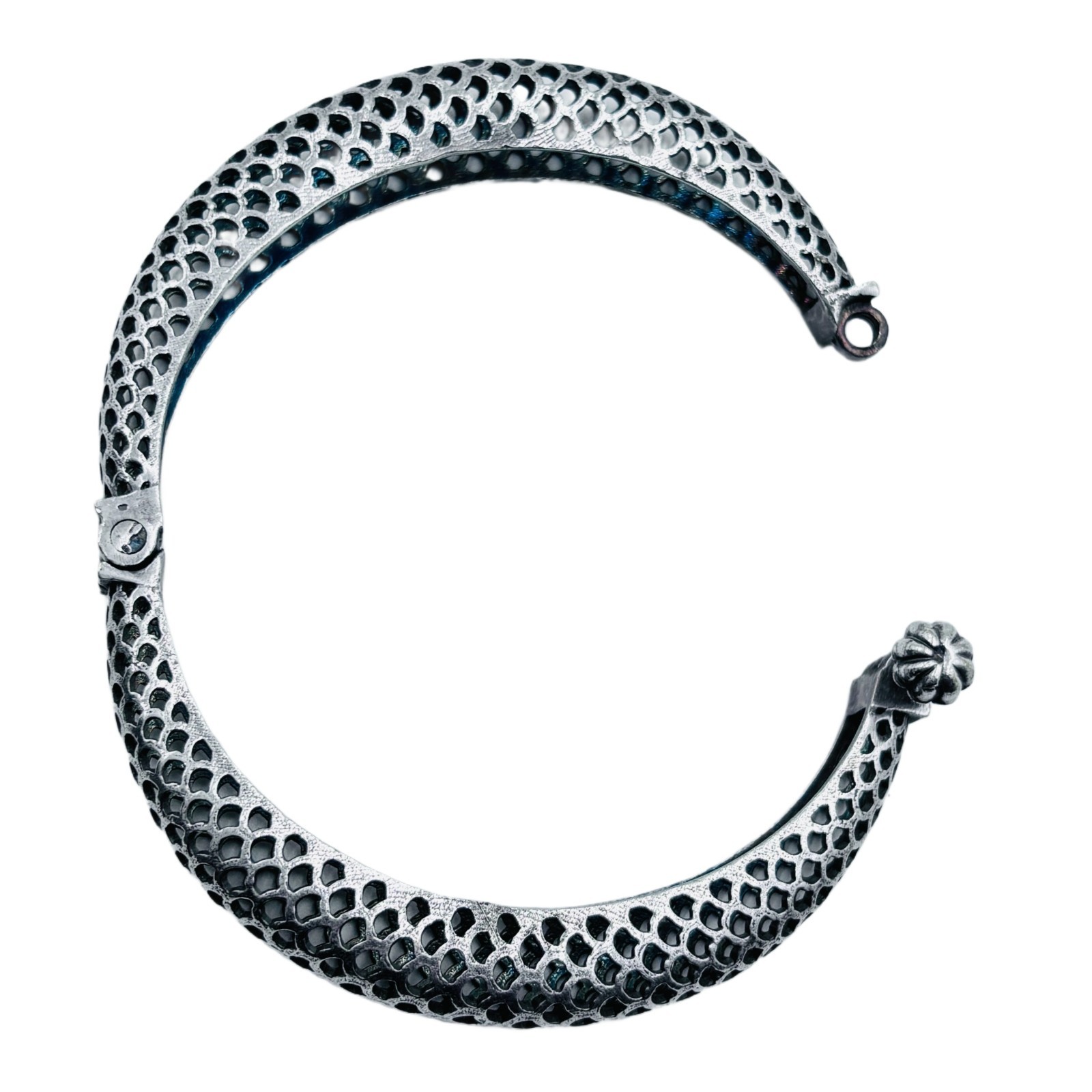 Indian Oxidized Openable Silver Plated Bracelet for women/Everyday Wear