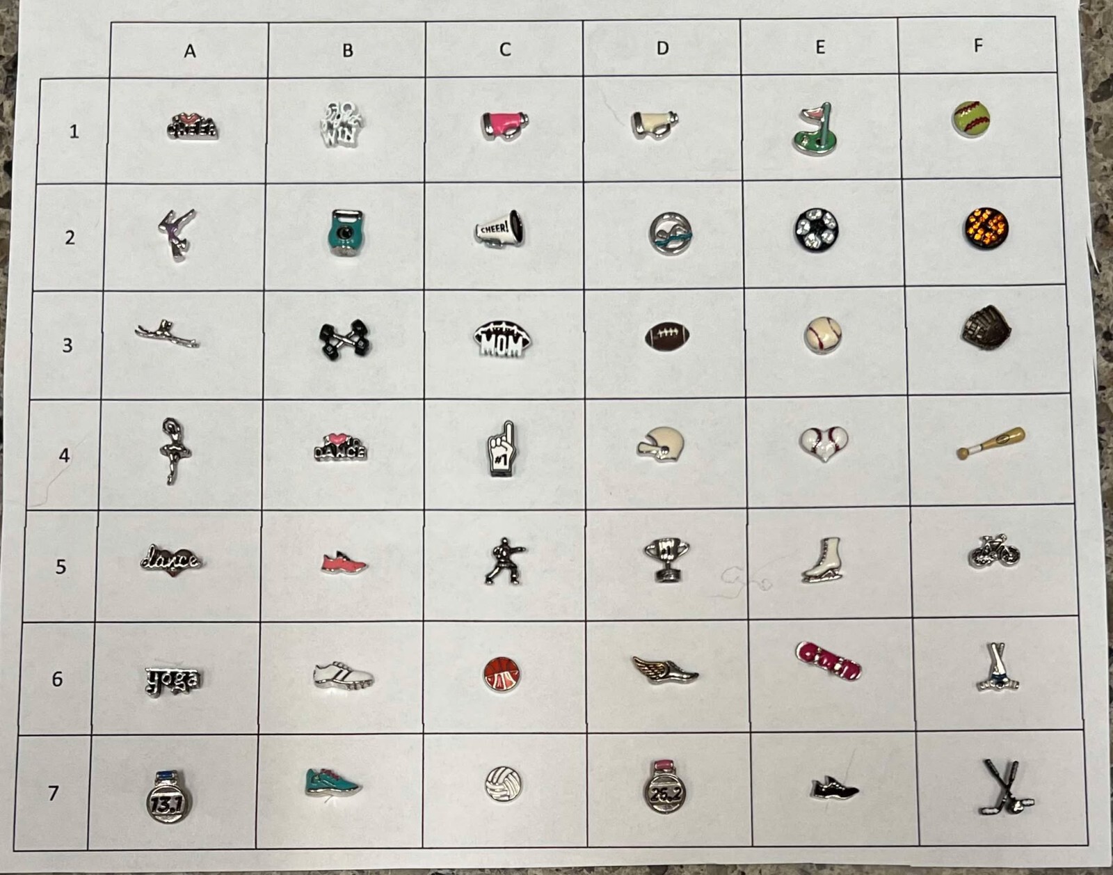 Authentic Origami Owl Charms SPORTS NEW