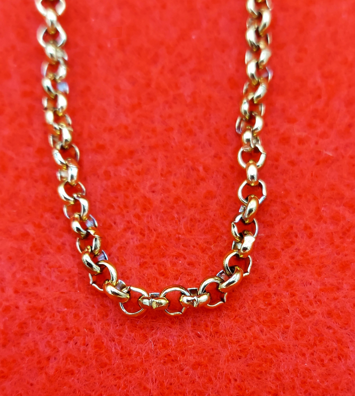 7″-84″ GOLD PLATED 3MM OR 4 MM ROLO STUNNING LINK ROPE CHAIN NECKLACE-GOLD