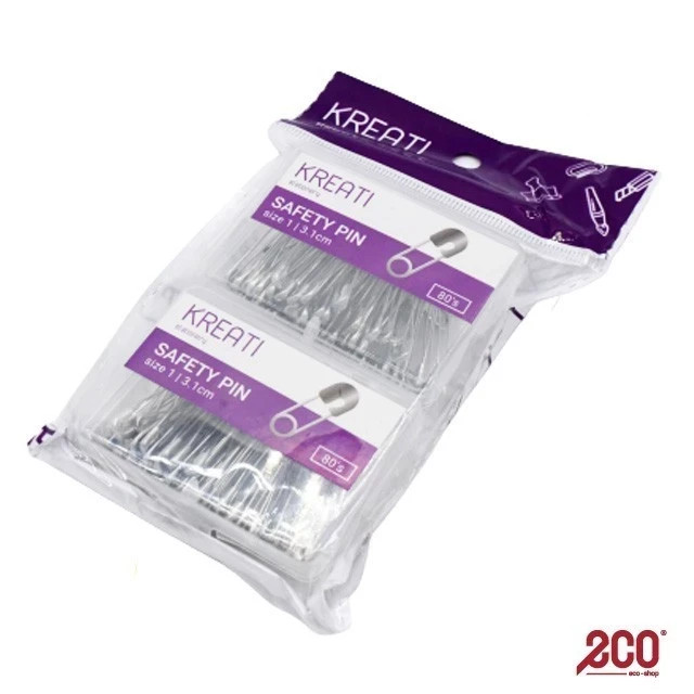 Kreati Safety Pins 3.1cm 2boxes/pack-