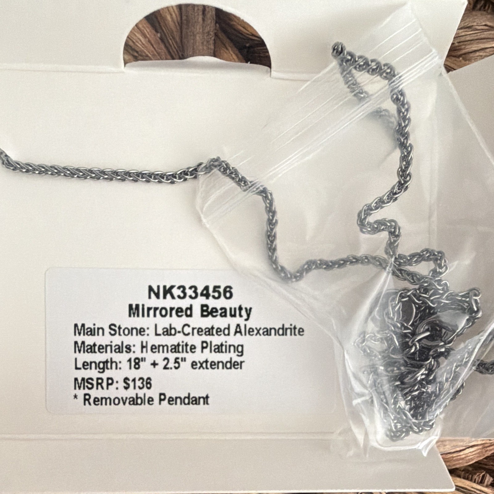 BP Mirrored Beauty Lab-Created Alexandrite Pendant Necklace 18″ NK33456