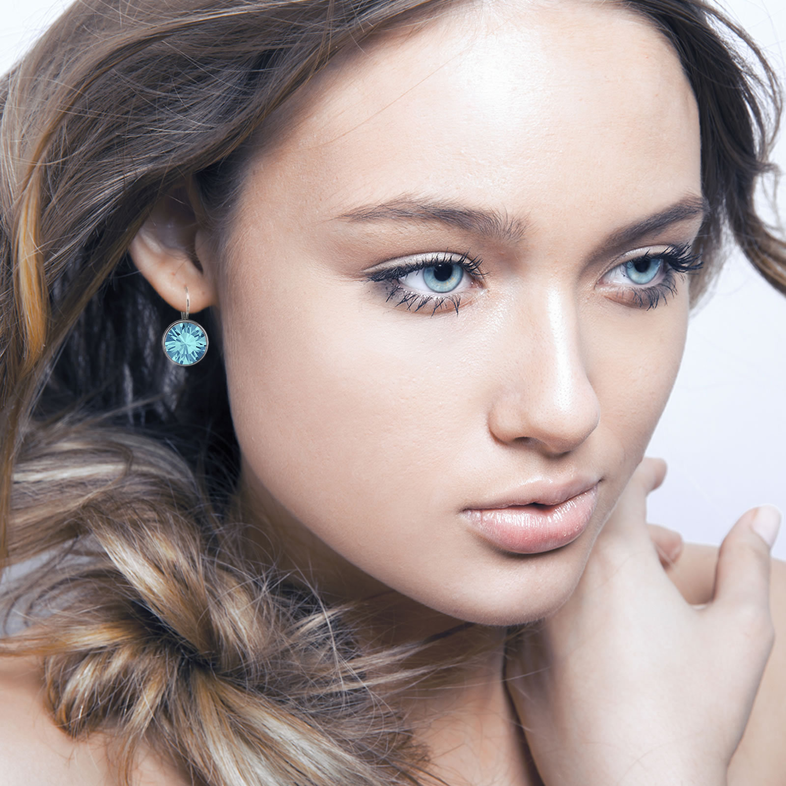 Baby Mini Bella Women Crystal Earrings Made with SWAROVSKI® Crystals