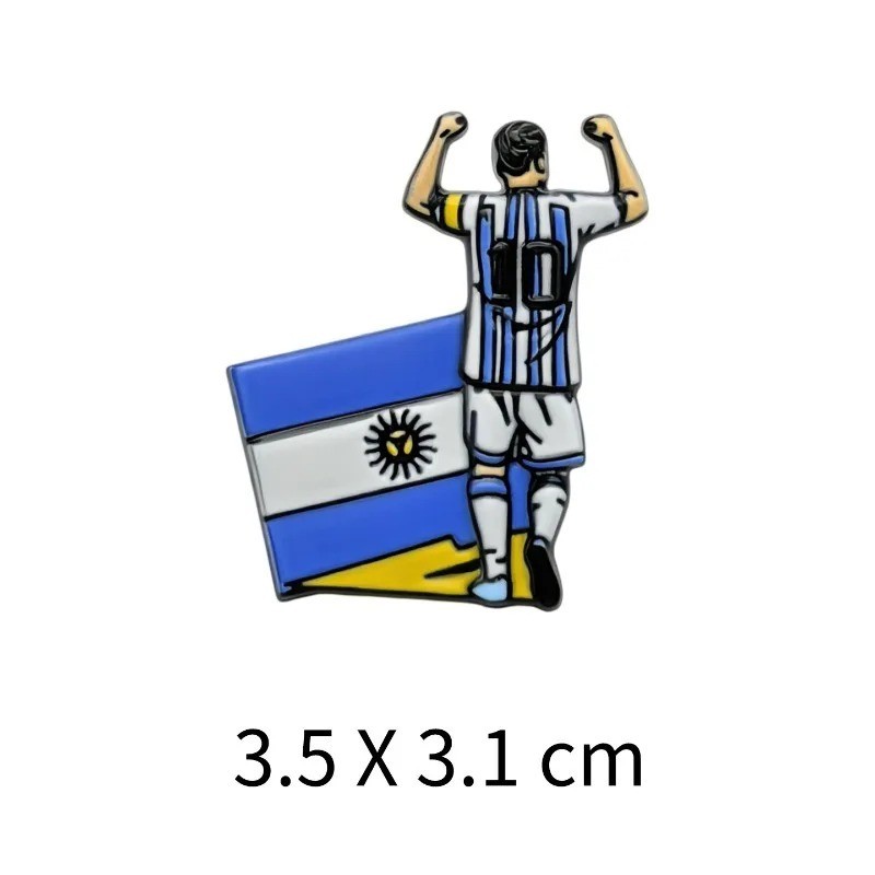 2026 World Cup Star Soccer Player Brooch Enamel Pin Football Fan Lapel Badge