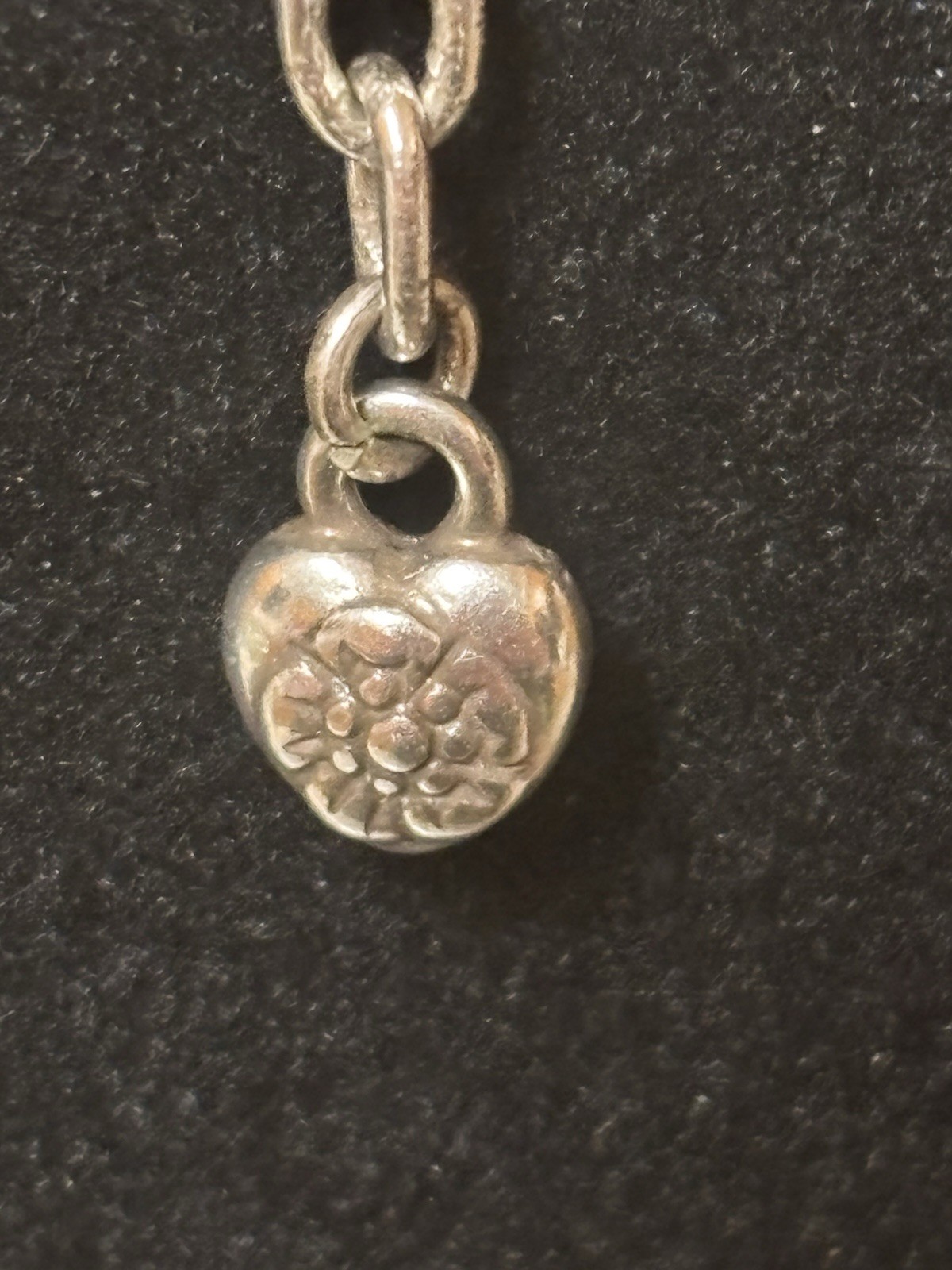 Retired Brighton Silver Plated Calypso Sliding Etched Bead Charm Necklace