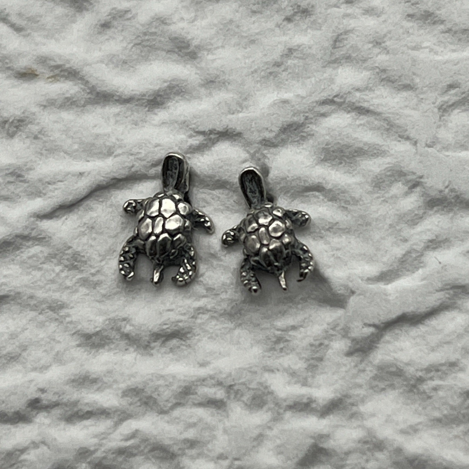 Tiny 925 Sterling Silver Turtle Stud Earrings, Small Studs, Stylish Gift For Her