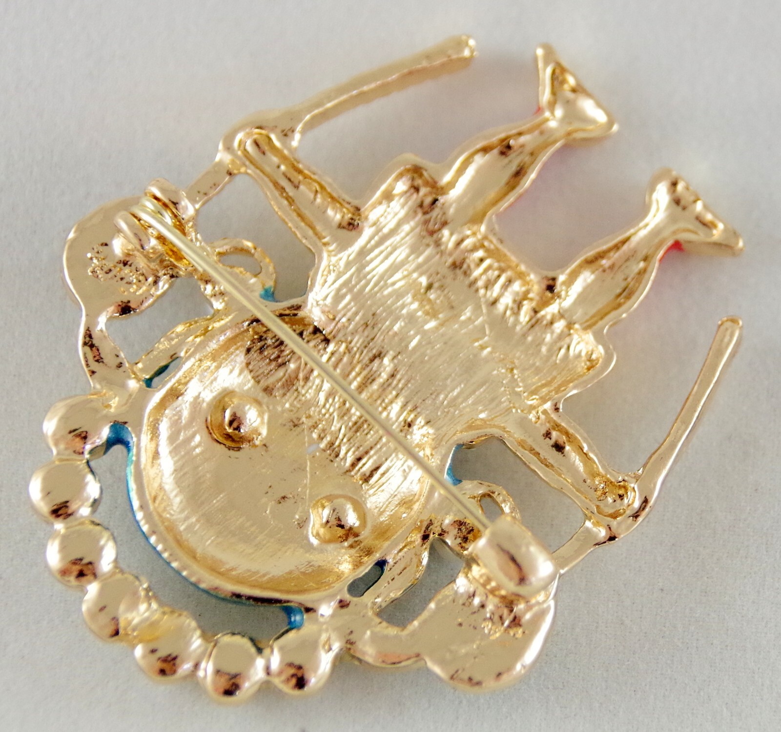 2″ NWOT UNSIGNED KENNETH JAY LANE INSPIRED WITCH DOCTOR WARRIOR BROOCH PIN