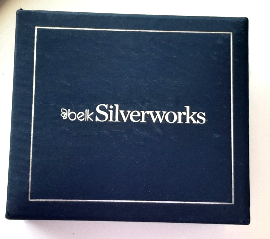 Belk SilverWorks Necklace Heart Pendant ” Love You More” Beauty Silver Plate