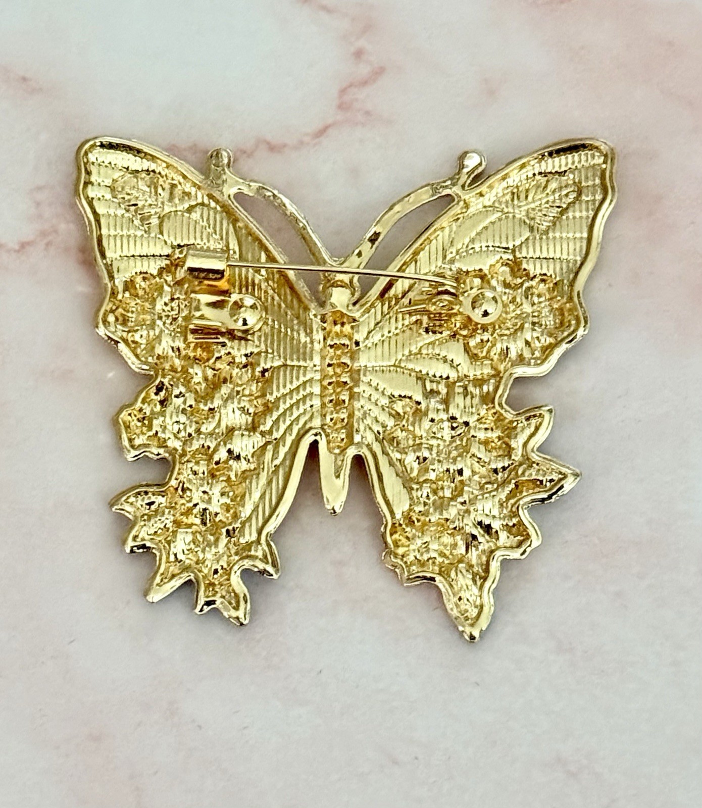American Butterfly Brooch Enamel USA Flag Pin Patriotic Jewelry