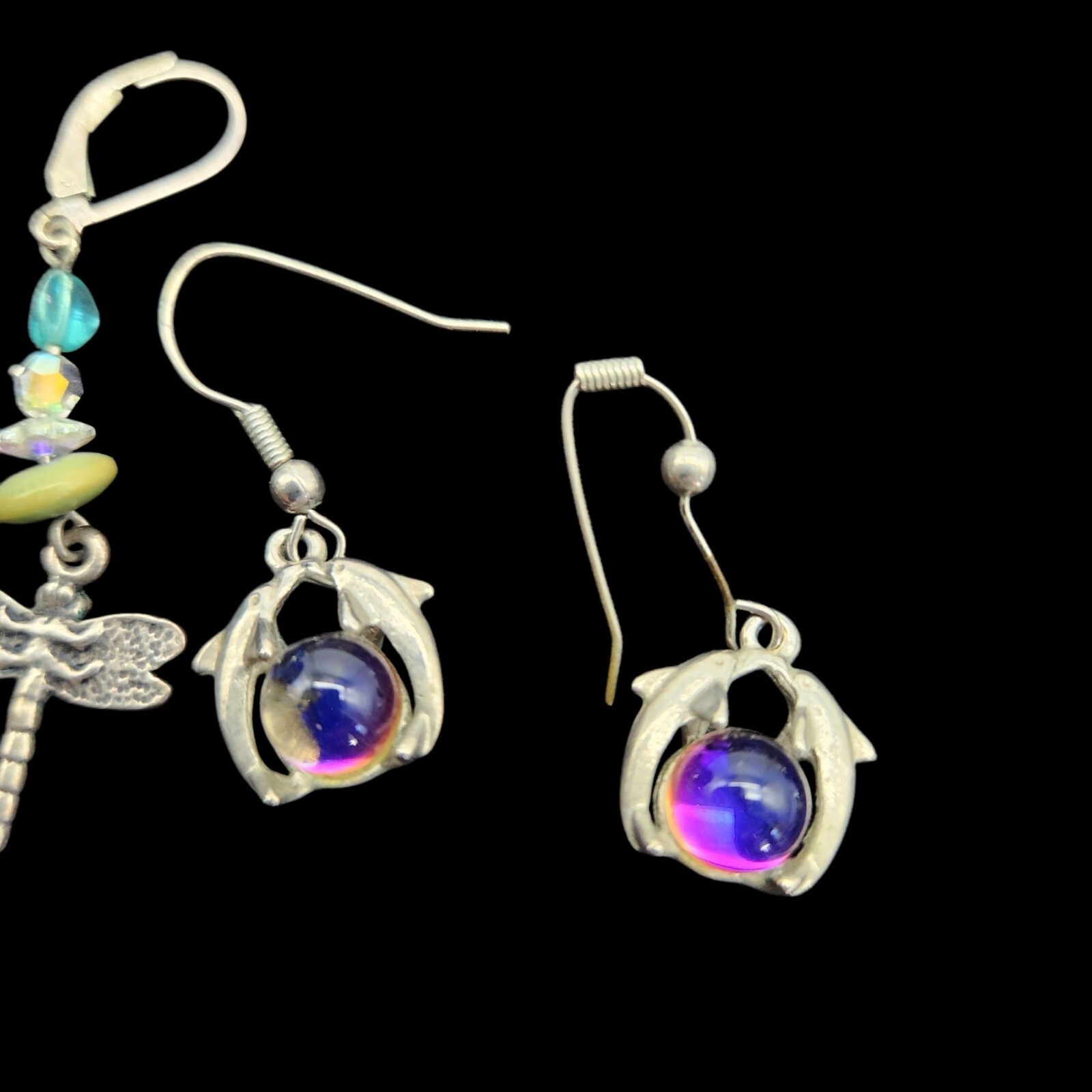20 Pair Earring Lot Various Styles & Materials Dangle Stud & Novelty SEE DESC.