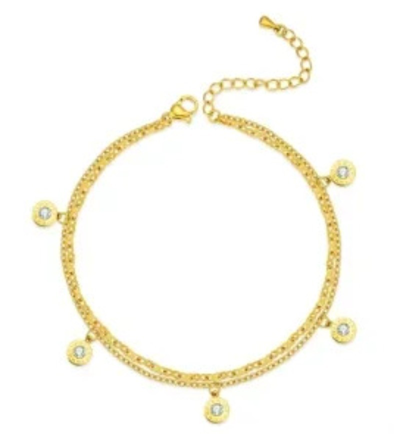 Stainless Steel Bohemian Style Personalized Anklet
