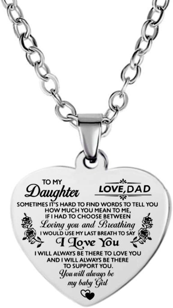 316L Stainless Steel Heart Necklace for Girls – Meaningful Gift for Any Occasion