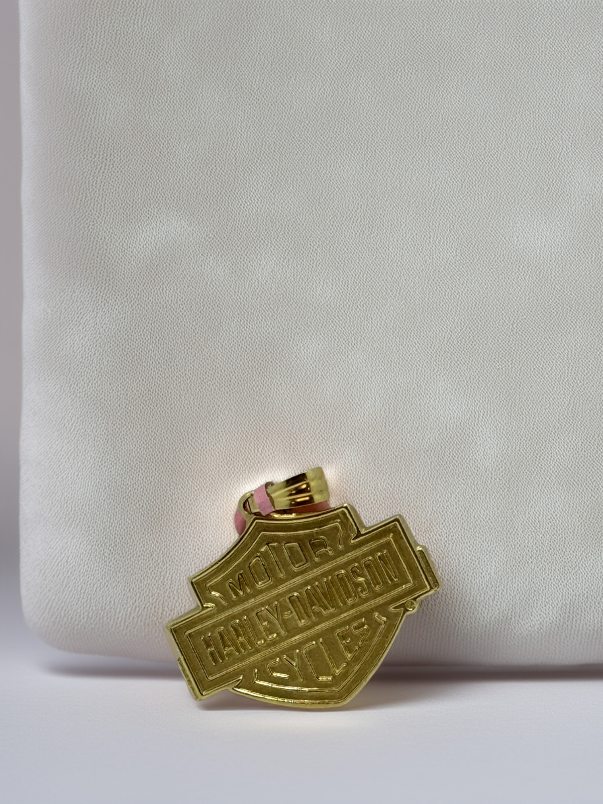 14K Solid Gold Harley-Davidson Logo Pendant 15.7g Motorcycle Jewelry