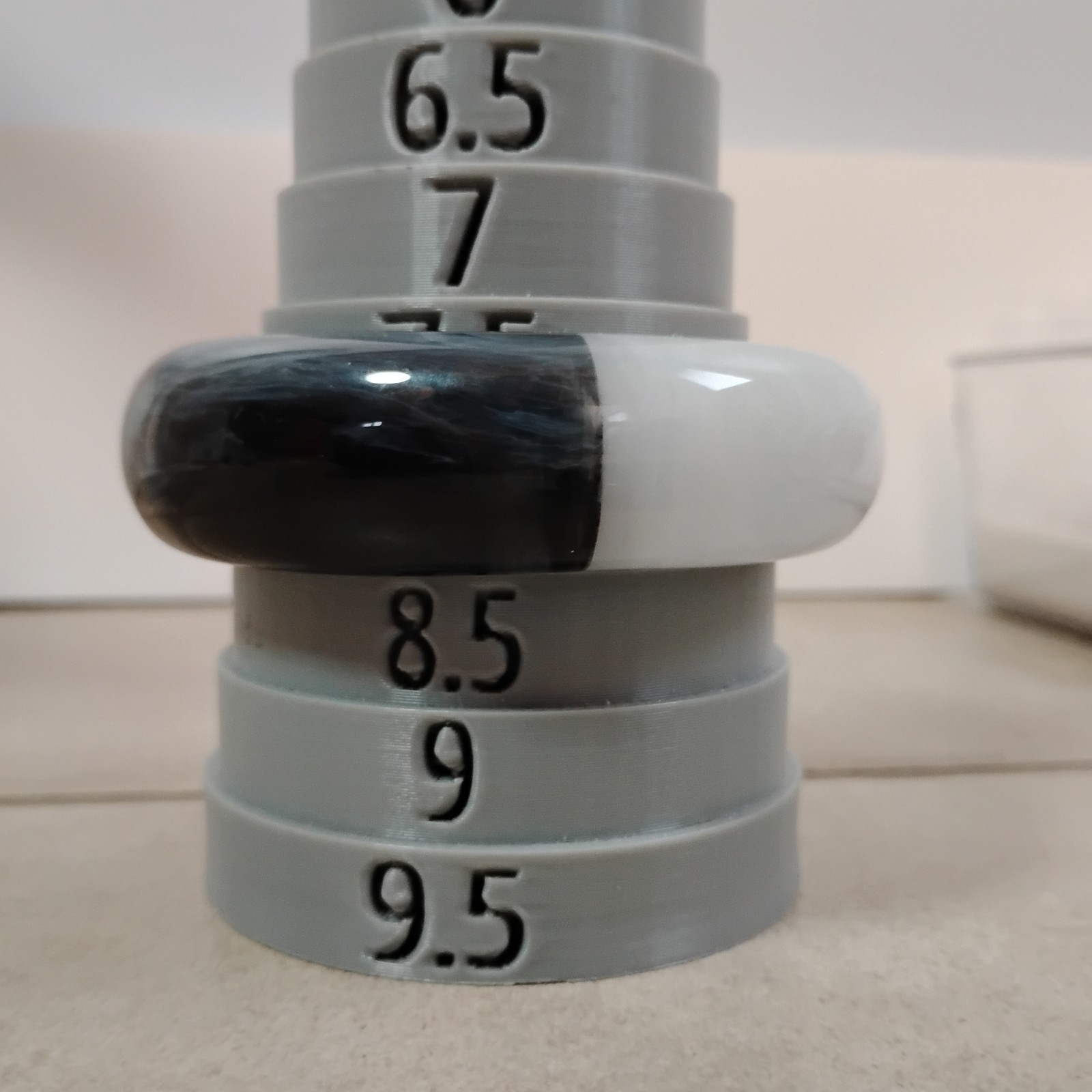 Black White Chunky Bangle Bracelets Marbled NEW Sz 8-8.5 Lot Plastic Resin