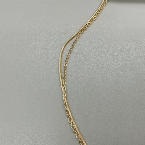 Charlotte Russe Necklace Womens Gold Layered Butterfly Heart Rhinestone 16-18in