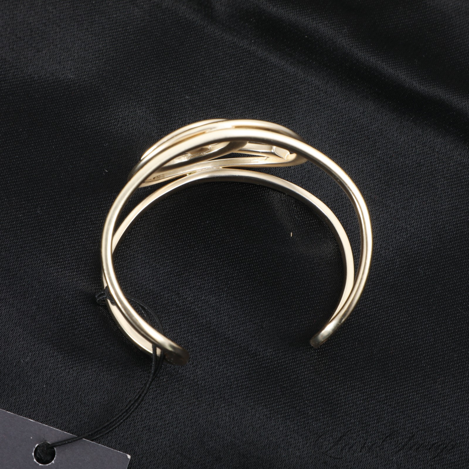 LNWOT Chanel Made in France 22A 2022 Light Matte Gold CC Cuff Metal Bracelet