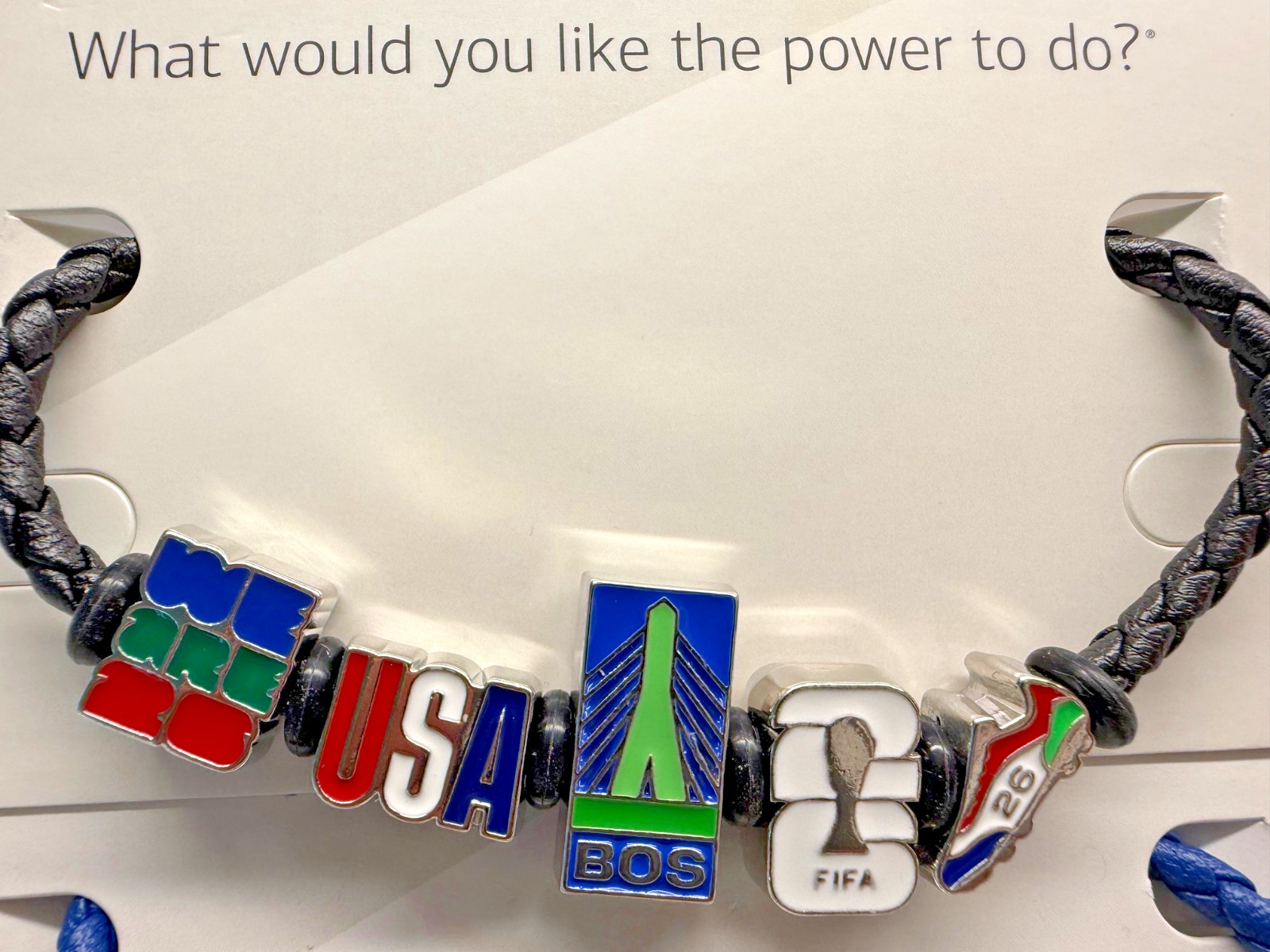 FIFA bracelet with special boston charms | 3 for price of 2 brand new