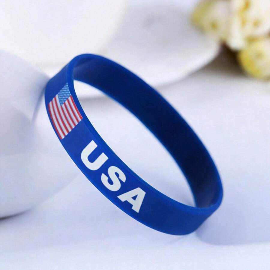 1pcs 2026 World Cup Country Flag Silicone Wristband Soccer Fan Gift Souvenirs