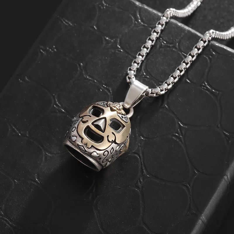 Lucha Libre Wrestler Luchadores Mask Necklace Jewelry 2-Tone Sports Pendant