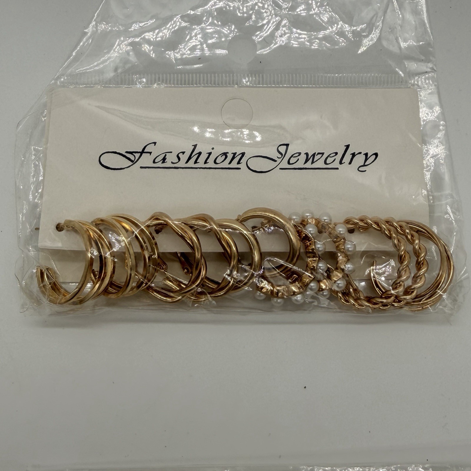 Lot Sale Golden Earrings Set Fashion C-shaped Alloy Earrings for Women’s Jewelry