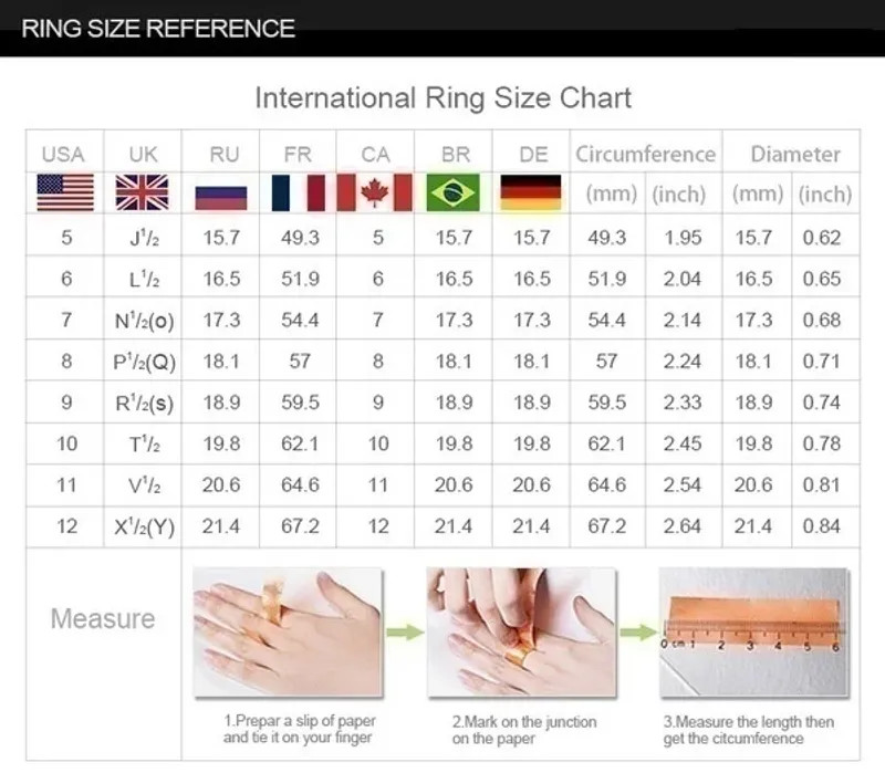 Milangirl Sterling Silver Big Zircon Stone Ring Unisex