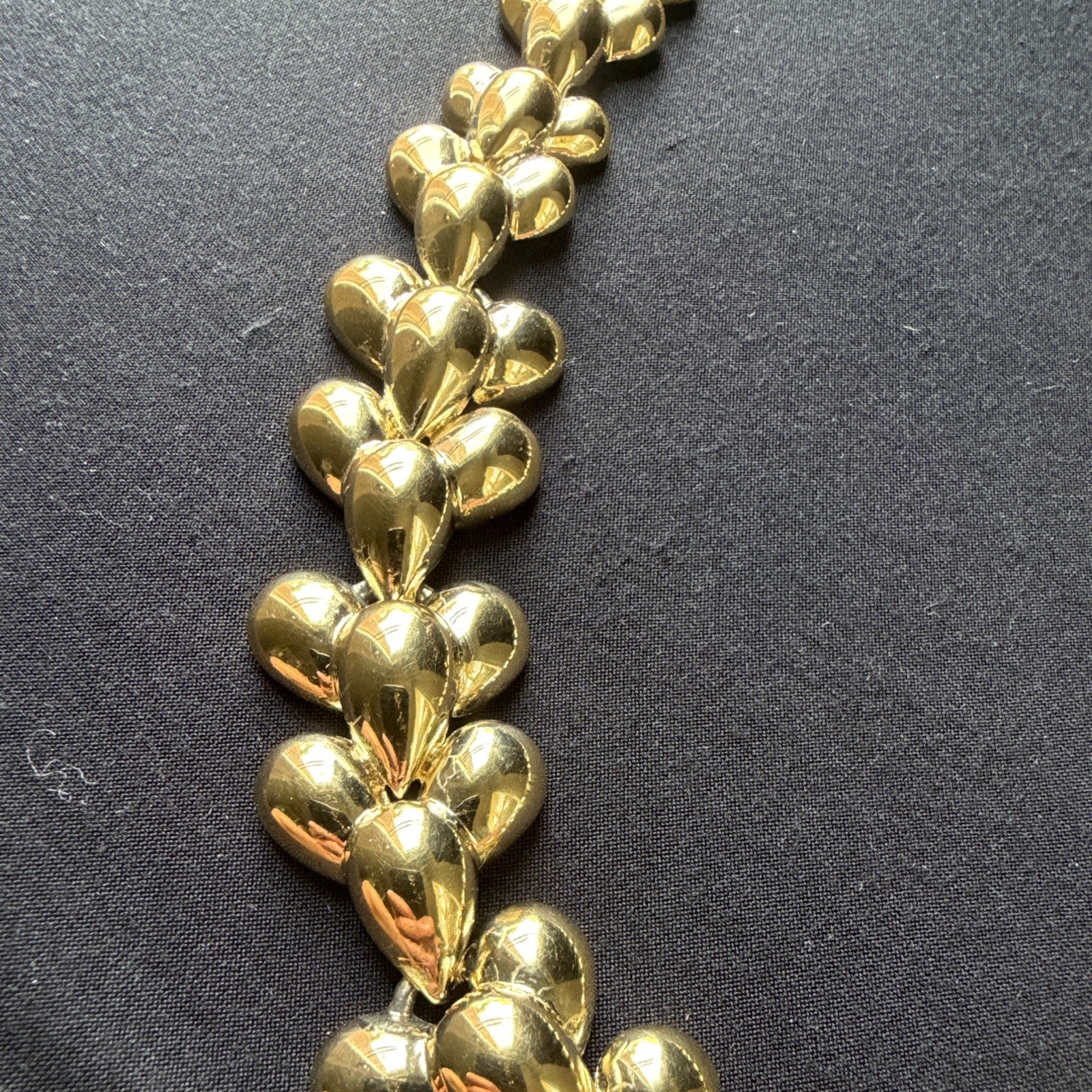 Vintage Trifari Signed Gold Tone Adjustable Lobster Clasp Necklace