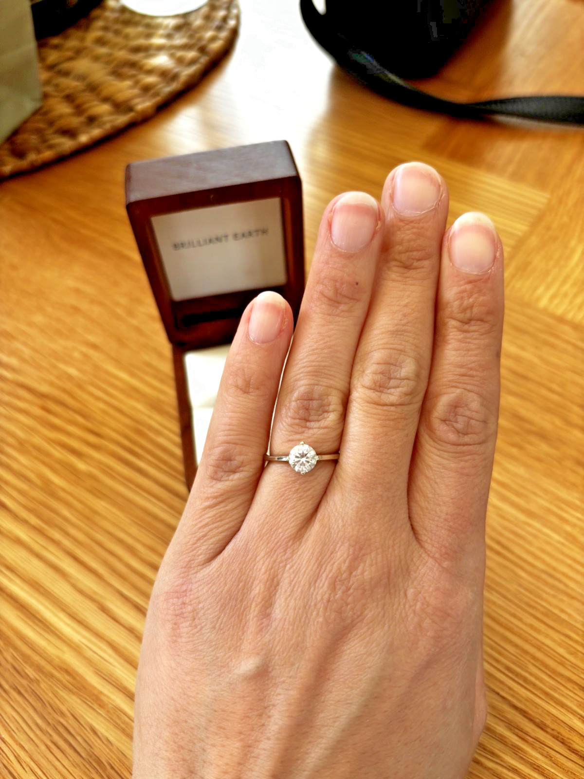 Brilliant Earth .75 carat diamond ring