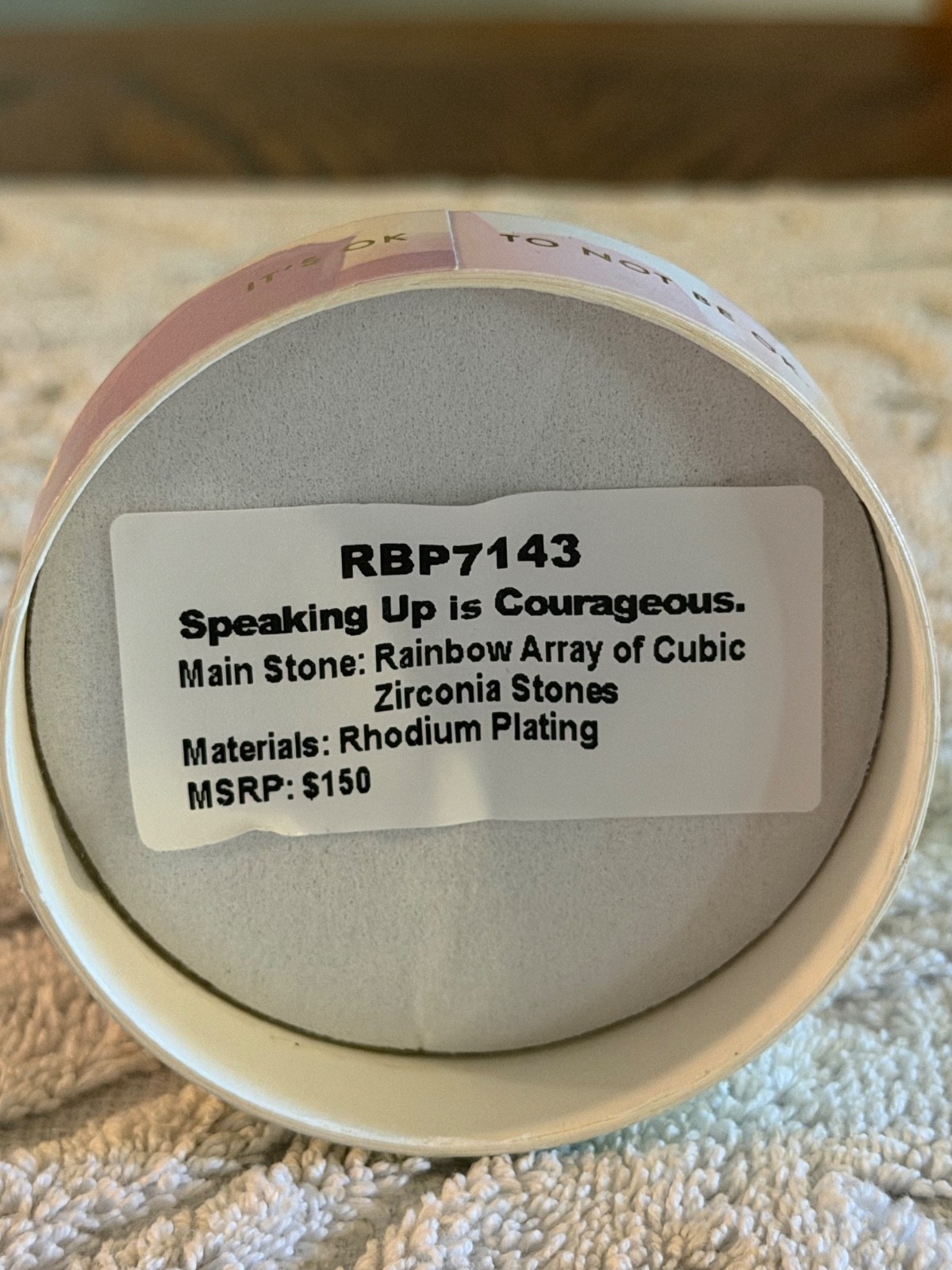 Bomb Party 3 Bands (Size 7) Mental Health Collection “Speaking Up Is Courageous”