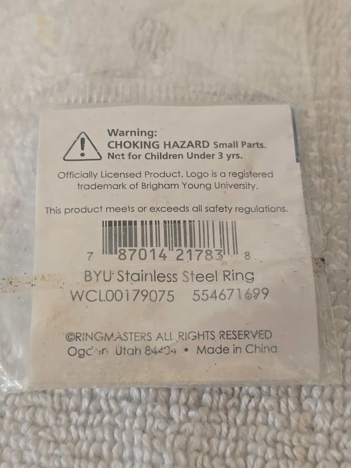 Lot Of 6 Ringmasters BYU Stainless Steel Rings Various Sizes (See Description)