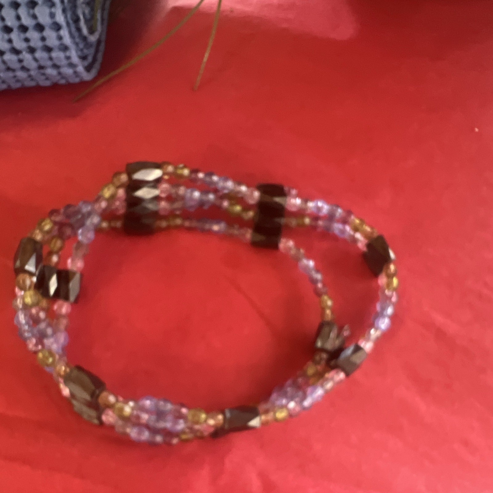 Multicolor Glass Beaded Necklace, Ball/Bead Chain, Round Beads Strand