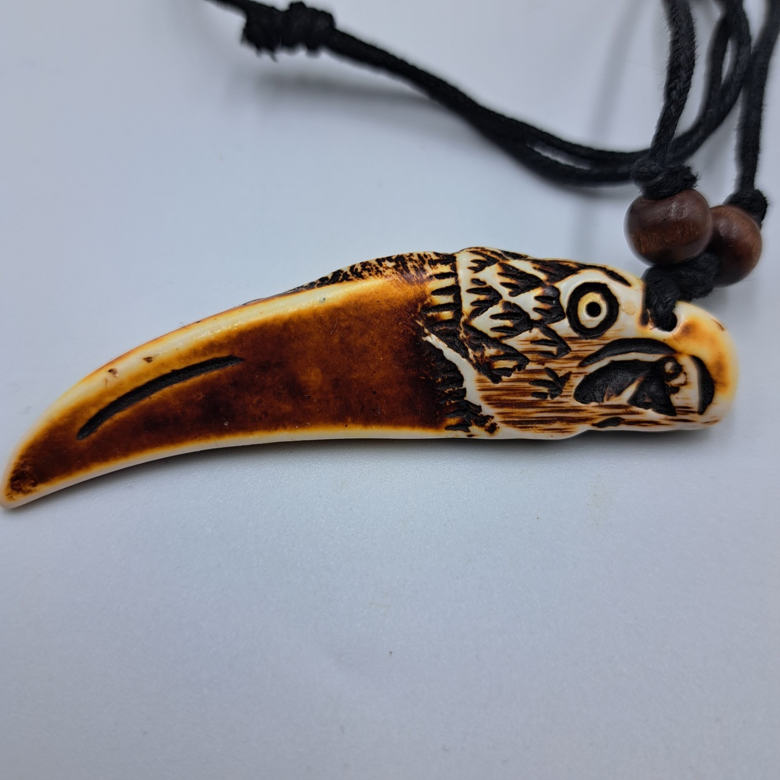 Tribal Claw Resin Necklace Adjustable 16-30 Inches
