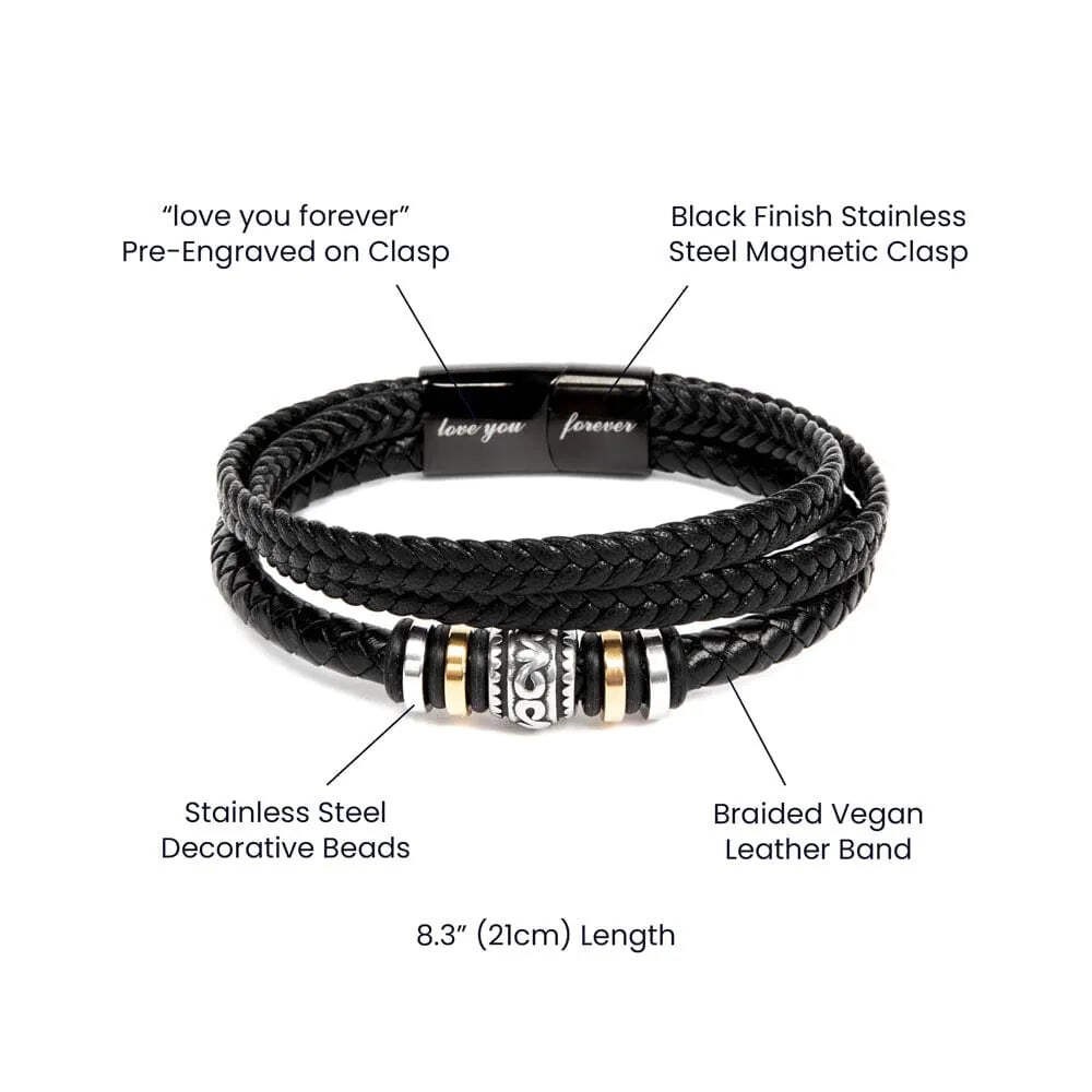 Son-in-Law Gift, Love You Forever Bracelet: While It Was Our Daughter’s Heart