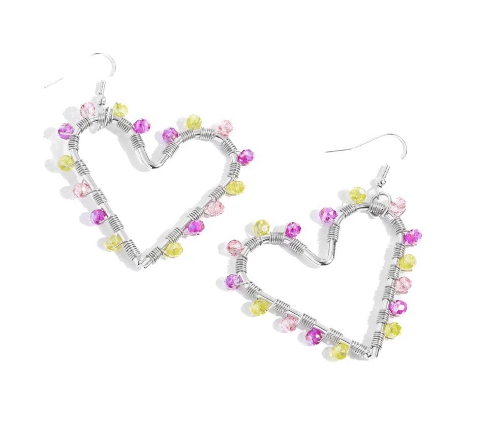 Paparazzi Heart Of Your World-Multi Earrings