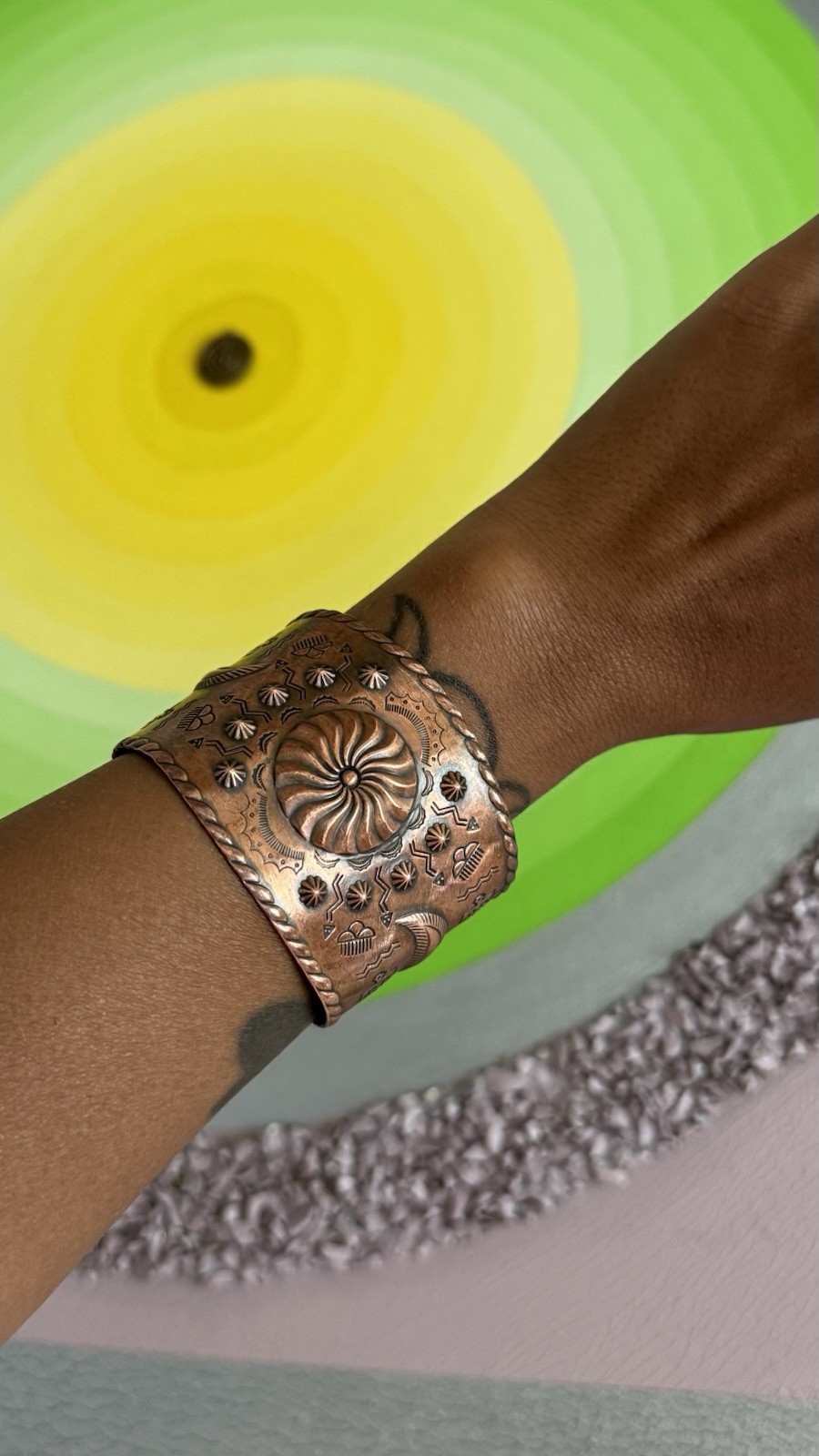 Vintage Bells Trading Company Copper Adjustable Copper Cuff Bracelet-